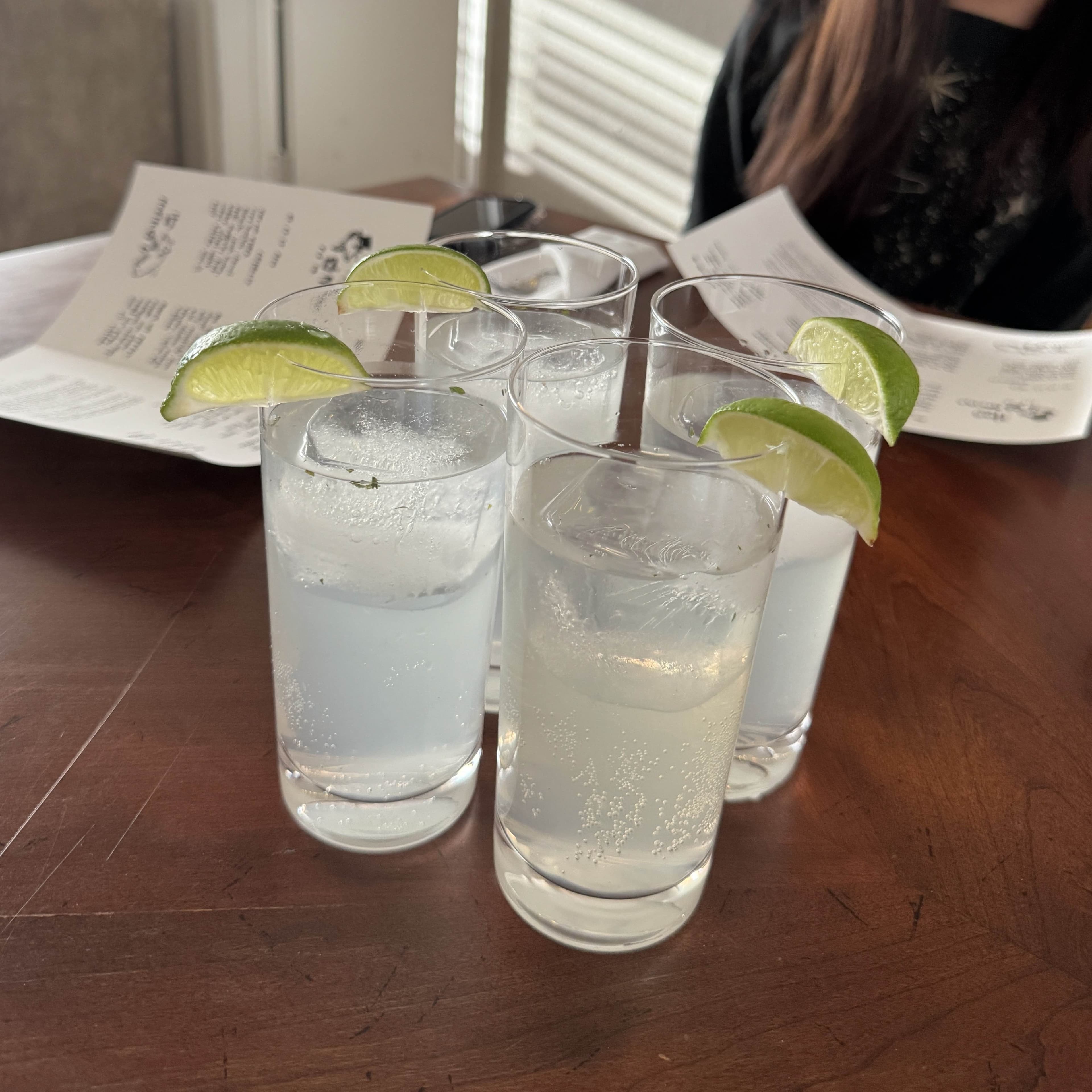 Drink: leaf and mint